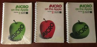 Micro On The Apple,  Apple Ii 2,  3 Volume Set,  Spelunker Adventure Game,
