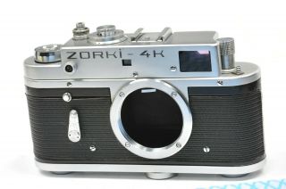Zorki 4k Body,  Rangefinder Camera Based On Leica,  After Cla Service,  From 1973