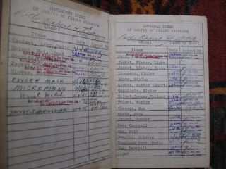 WW II Aviation Bomber Flight Log Bk Manuscript 1943 - 1946 Potts Haverford Alum 4