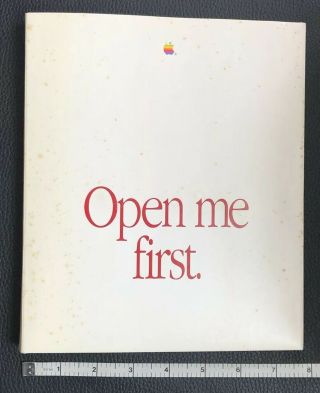 Apple Macintosh Se/30 Software Bundle - Open Me First Start Guide