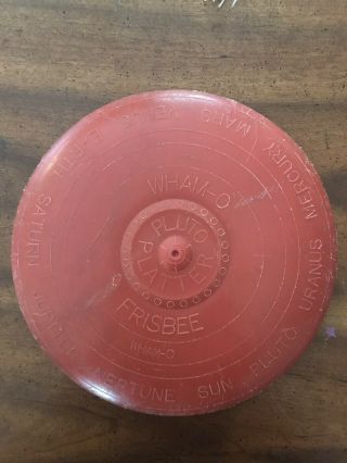 Vintage Wham - O Frisbee Pluto Platter,  Planets