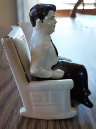 Vintage President John F.  Kennedy & Rocking Chair FIgurine Salt & Pepper Shakers 4