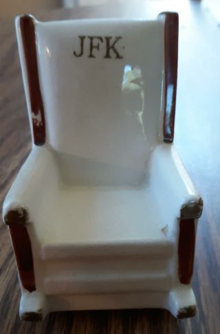 Vintage President John F.  Kennedy & Rocking Chair FIgurine Salt & Pepper Shakers 5