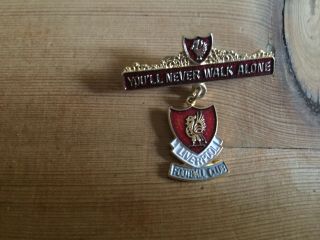 Vintage Enamel Pin Badge Brooch Liverpool Football Club