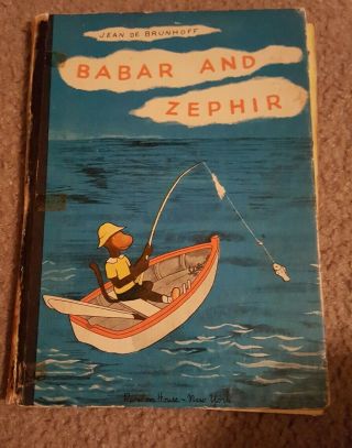 Babar And Zephir Jean De Brunhoff Book,  1937 1st Us Edition Rare
