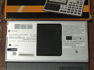 Sharp PC - 1270 Pocket Computer vintage 4