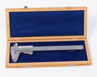 Vintage Helios 17cm Vernier.  001 Caliper Tool In Case Made In Germany