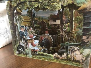 1896 Country Life RAPHAEL TUCK & Sons POP - UP Book Victorian Children ' s England 5