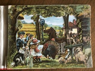 1896 Country Life RAPHAEL TUCK & Sons POP - UP Book Victorian Children ' s England 6