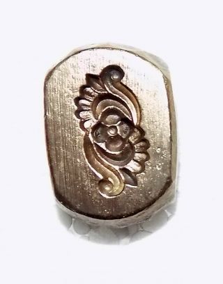 India Vintage Bronze Jewelry Die Mold/mould Hand Engraved Finger Ring Std - 101