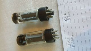 Philips EL34 6CA7 VALVES for amplifier PAIR MADE IN HOLLAND 2
