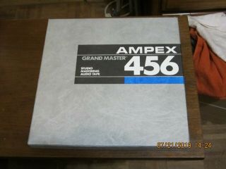 Vintage 10” Ampex 456 Grand Master Reel To Reel 1/4” Audio Recording Tapes