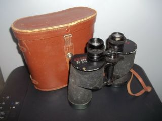 Vintage Manon Binoculars Shrine 10 X 50 Field 5.  5 With Case Japan