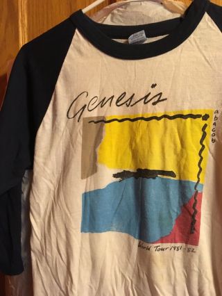 Vintage Genesis Tshirt Abacab World Tour 1981 - 82