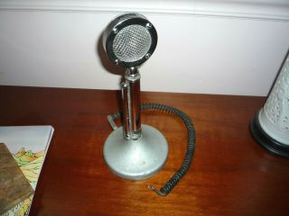 Vintage Astatic Model D - 104 Desktop Microphone W/model G Stand Ham Radio