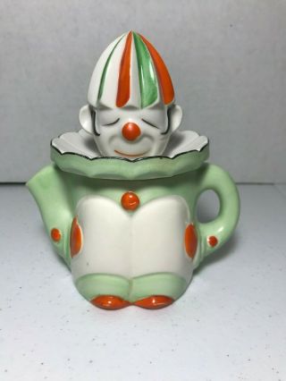 Vintage Mid Century Mikori Ware 2 Pc Clown Reamer And Juicer Hand Painted Japan