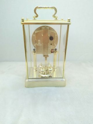 Vintage Elgin Quartz Sun Moon Anniversary Mantel Clock Battery Powered 2