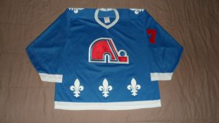 Vintage Quebec Nordiques Blue Ccm Men 