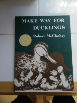 Robert Mccloskey Make Way For Ducklings 1966 24th Printing In Dust Jacket