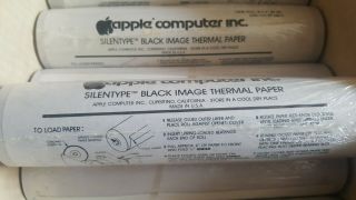 Rare Vintage Apple SILENTYPE Thermal Printer Paper - 6 Rolls 3