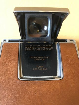 Vintage Polaroid Folding SX - 70 Instant Analog Camera With Case 5