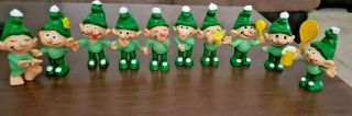 10 Vintage 1978 The Gnome Family Empire Toys Pvc Smurf Figures