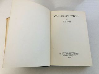 Rare 1917 World War One CONSCRIPT TICH 1st Edition Antique Book By Jack Spurr 3