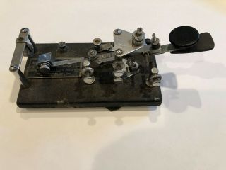 Vintage U.  S Army Signal Corps Vibroplex Key Type J - 36 Morse Code Ham Radio 1940