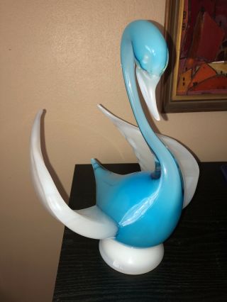 Large Vintage Mian Giuliano Murano Italian Art Glass Bird Sculpture Signed