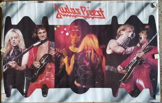 Judas Priest Collage Razor Blade 1981 Vintage Poster Bi Rite