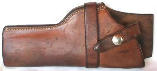 Vintage George Lawrence Co Brown Leather Holster 25 45a Rhd Portland Or Usa Vgc