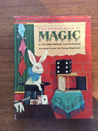 The Golden Book Of Magic By The Great Merlini (clayton Lawson) 1965 Hardcover