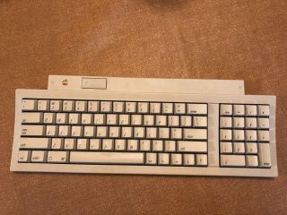 Vintage Extended Apple keyboard M0487 and Apple Desktop Mouse II M2706 combo 4