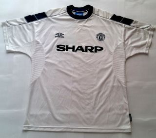 Manchester United 2000 Sharp Vintage Umbro Away Shirt (l) Jersey 2001 Man Utd