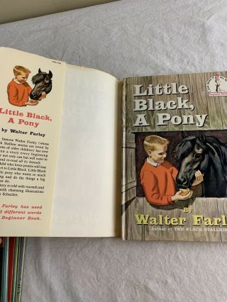 Little Black A Pony 1st Edition 1961 Walter Farley Dr.  Seuss Beginner Books 2