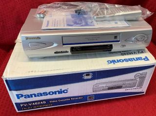 Panasonic Pv - V4624s Video Cassette Recorder Vcr In Open Box