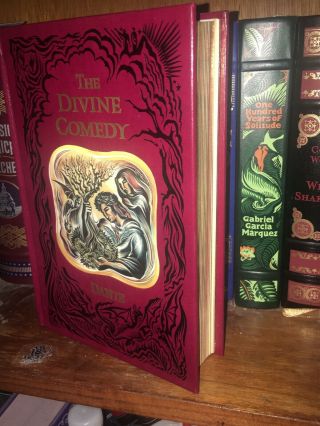 THE DIVINE COMEDY of DANTE BARNES and NOBLE (2008,  HC) LEATHER,  Longfellow 2