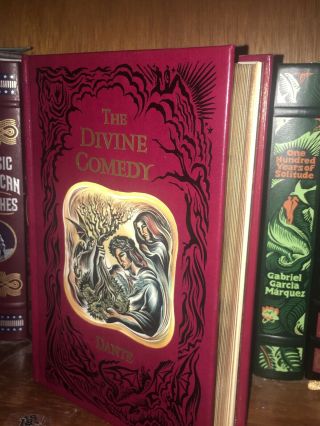 THE DIVINE COMEDY of DANTE BARNES and NOBLE (2008,  HC) LEATHER,  Longfellow 3