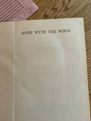 Vintage GONE WITH THE WIND By Margaret Mitchell 1939 Hardback Book - E14 4