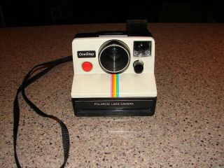 Vintage Classic Polaroid One Step Rainbow Instant Sx - 70 Film Land Camera
