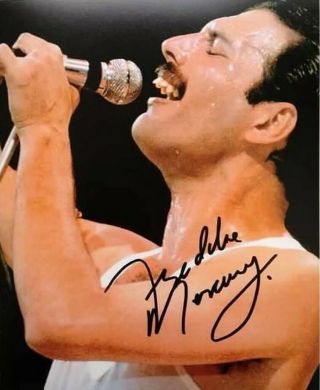 Freddie Mercury Queen Vintage Autographed Signed 8x11 Glossy Photo Reprint Rp