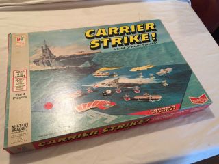 Vintage 1977 Milton Bradley Carrier Strike Navy Strategy Board Game Classic