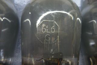 4 RCA 6L6G Smoke Glass Coke Bottle Tubes SAME CODE I - 39 / TV - 7 6
