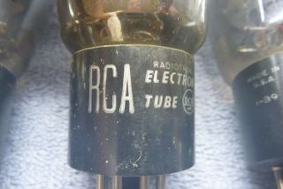 4 RCA 6L6G Smoke Glass Coke Bottle Tubes SAME CODE I - 39 / TV - 7 7