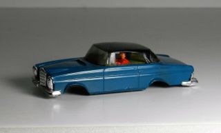 Faller Vintage Blue Mercedes Ho Scale Slot Car Body Only
