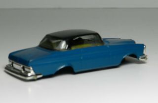 Faller Vintage Blue Mercedes HO Scale Slot Car Body Only 2