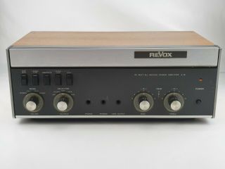 Revox 80 Watt All Silicon Stereo Amplifier A 78