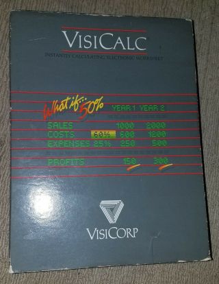 Visicalc Atari 800 32k Dx5049 Personal Computer Software And Manuals