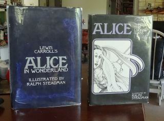 Alice In Wonderland 1967,  Thru Looking Glass Ill Ralph Steadman 2 1st Ed/uk