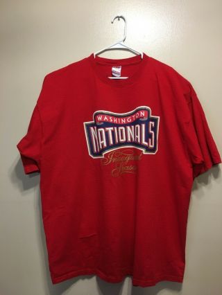2005 Washington Nationals Inaugural Season Red Shirt 3xl Vintage Dc Mlb Baseball